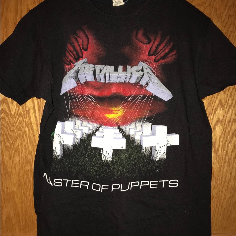 Vintage Metallica Concert Tour T-shirt 1986 M